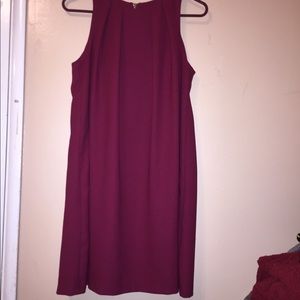 Burgundy dress